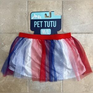 Dog tutu skirt ( Medium / Large ) Red White And Blue Patriotic